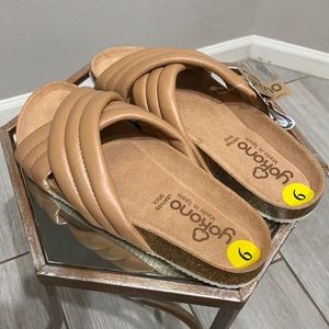 Yokono Made in Spain Leather Nude Sandals
